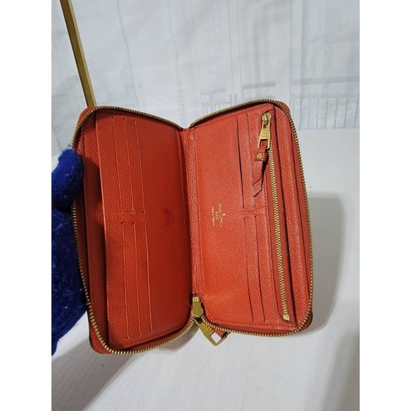 Authentic Louis Vuitton Monogram Empreinte Zippy Wallet Red - Picture 10 of 15
